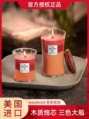 WoodWick American scented candle Bedroom girl light fragrance romantic mood good-looking souvenir Birthday gift