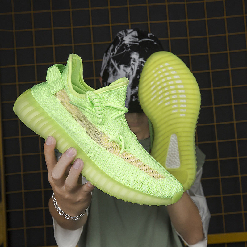 Coconut shoes couple shoes women's shoes small white shoes really burst coconut shoes 350 ice blue starry Putian men's and women's shoes