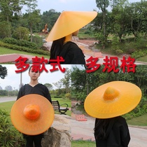 Bucket hat plastic fisherman ancient dance performance props picking tea shade helmet rain fishing wind and rain snow