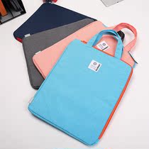 Able 72449 thickened student A4 zipped canvas multilayer hand bag classified style contained briefcase multifunction