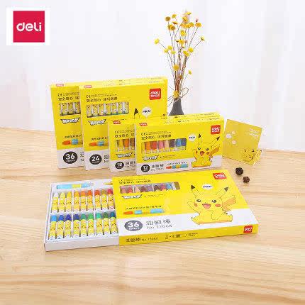 Powerful 72065 Pikachu series oil painting stick inside gift extender not dirty hands 12 18 24 36 multi-color crayons