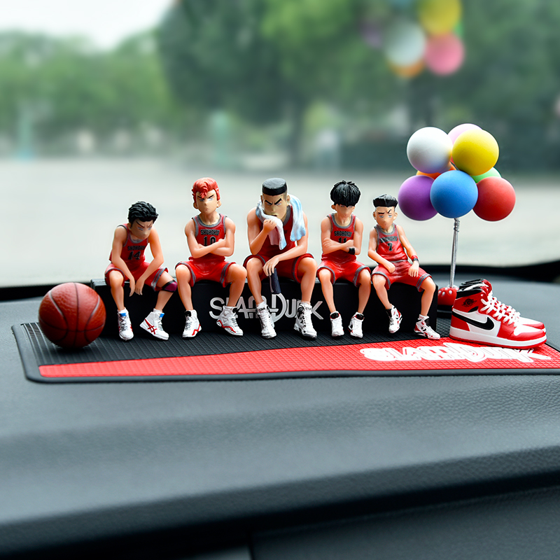 Car front desk decoration men's car center console AJ slam dunk master Sakuragi flower Road hand-made personality creative jewelry