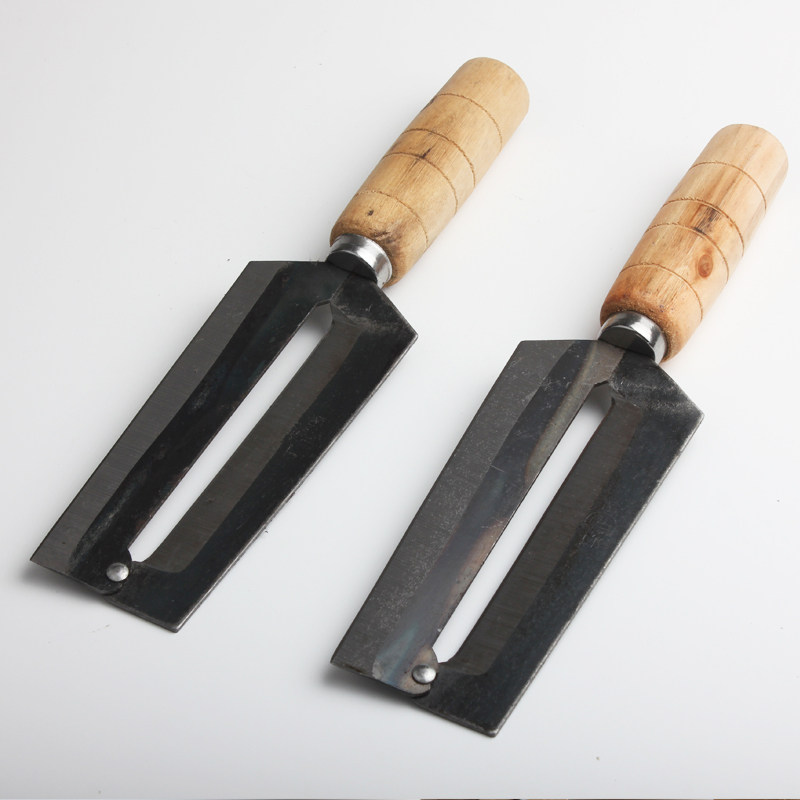 Log takes black high carbon steel cane knife Peel Knife asparagus planing cane Pineapple Knife Gouging Cane Knife Wood Slapped Leather Knife