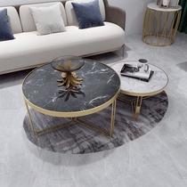Degree one Nordic light luxury iron marble child mother tea table combination creative modern simple small apartment reception