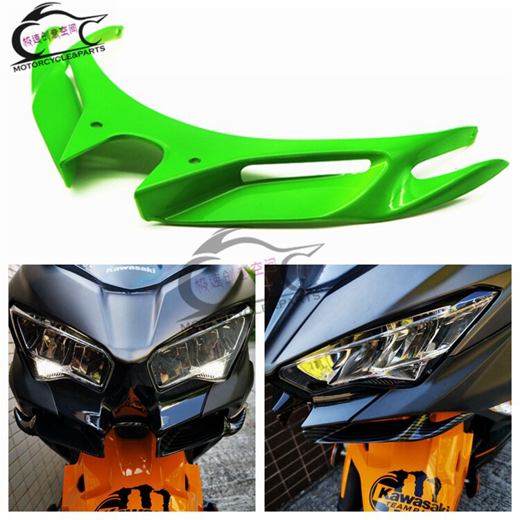 Suitable for Kawasaki Ninja400 Ninja250 ninja 400 modified bird mouth set wind wing into the wind wing fish fin
