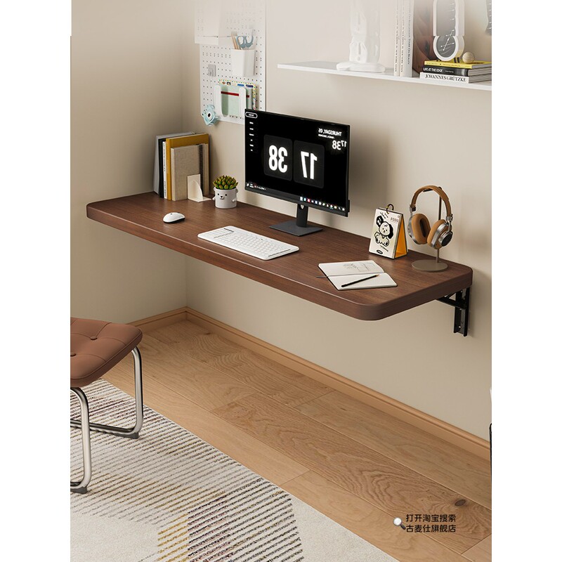 Foldable Desk Wall-Mounted Study Table Bedroom Balcony Wall-Mounted Suspended Computer Desk Wall-Mounted Folding Table