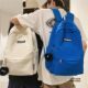 Schoolbag boys junior high school high school college students solid color minimalist style backpack men 2026 new original niche backpack
