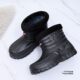 Winter high-top thickened waterproof cotton shoes for men cold storage outdoor car wash work non-slip warm plus velvet snow boots for women