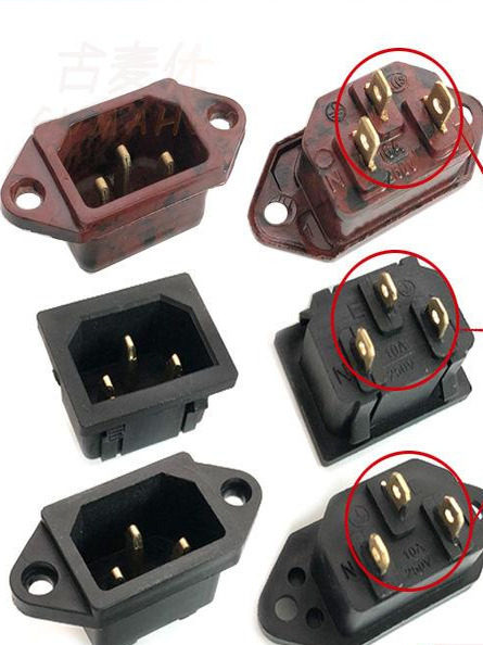 2026 Electric Hot Pot Socket Universal Accessories Electric Pot Electric Frying Pan Multi-Purpose Pot Special Plug Socket Copper Pin Socket