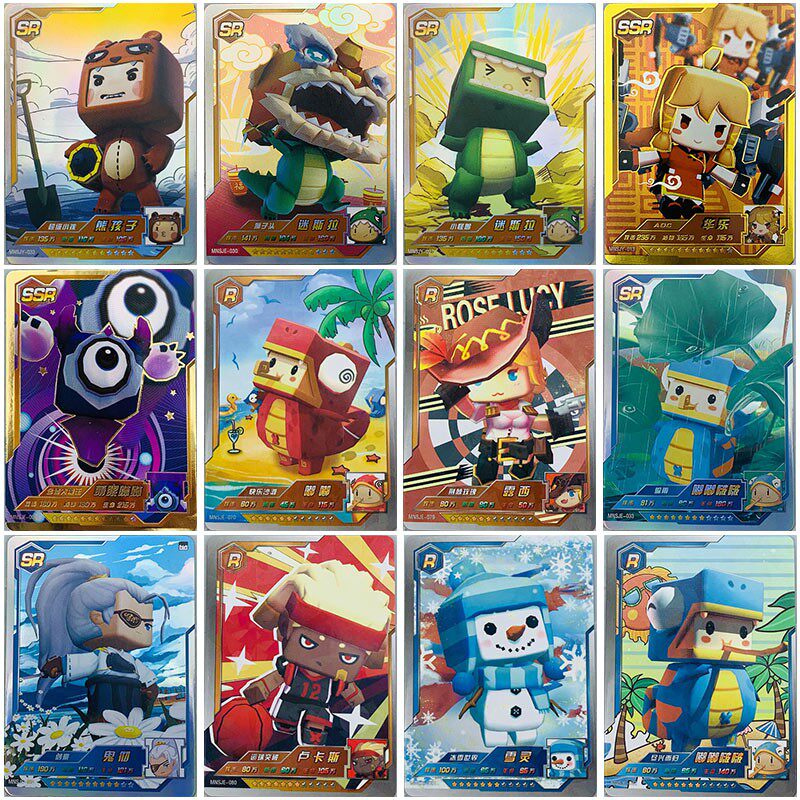 Mini world cards cards full range of 3d games Skin Cartoon Cartoon Children Gift Boys Toy Blind box