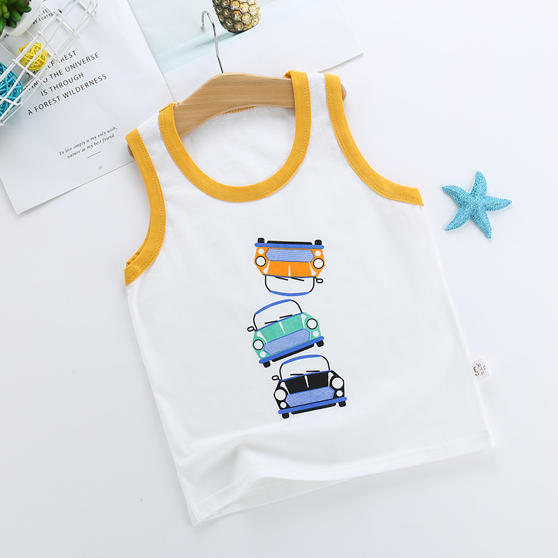 Chàng trai áo bé mùa hè mỏng cô gái dưới tay T-shirt mặc bé bụng mới 1-3 tuổi.