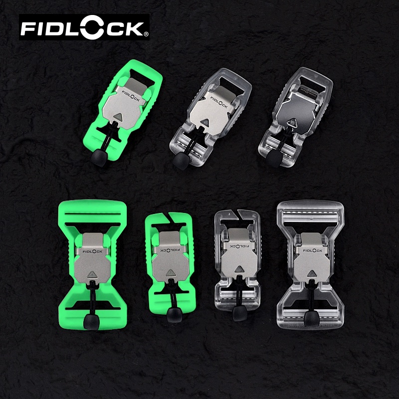German Imported Fidlock Luminous Transparent Magnetic Buckle Magnetic Pull Buckle Frosted Panel V Buckle 20 25 38mm
