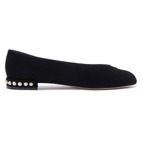 Stuart Weitzman SW ALLPEARLS FLAT spring and summer shallow pearl-embellished low-heeled flats