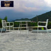 Spring Shores Outdoor Iron Art Coffee Table And Chairs Courtyard Garden Table And Chairs Nordic Minima Balcony Three Sets Leisure Mix