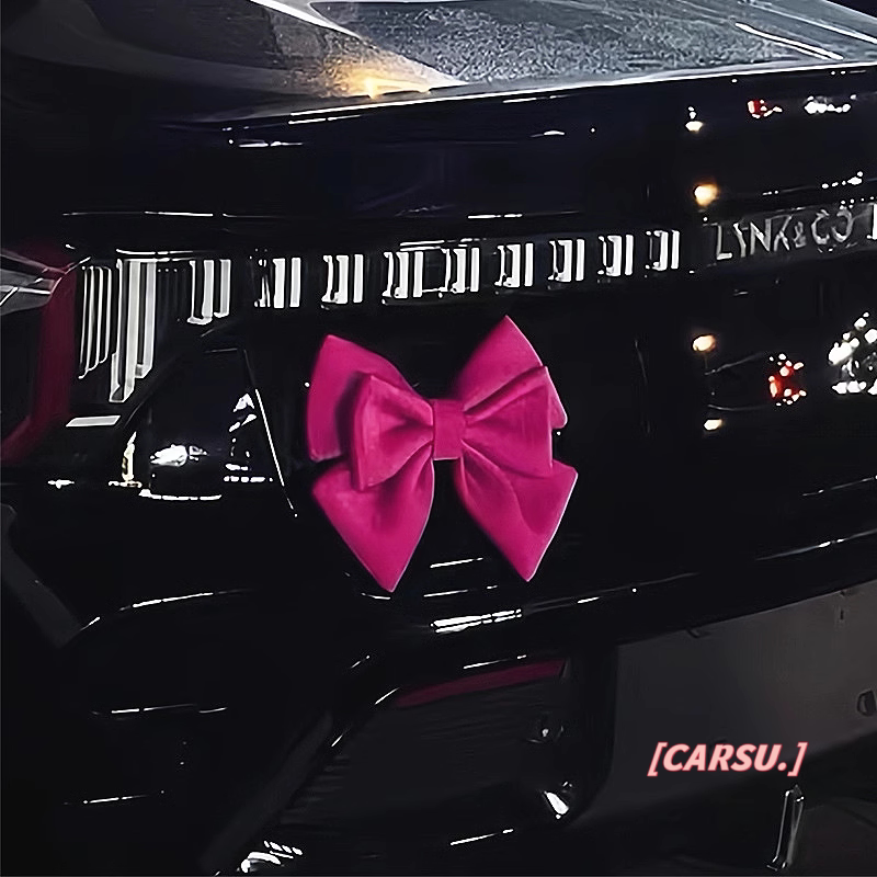 Car Tail Bow Decoration for Girls, Car Trunk Hanging Ornament, Cute Decoration for Bmw and Audi Car Rear End