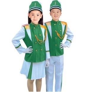Drum clothing for primary school students flag-raising hand clothing Drum team clothing Wind music clothing Children's honor guard clothing new