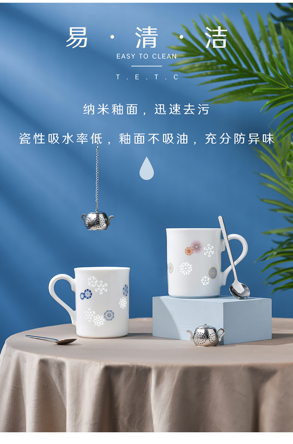 Jingdezhen ceramic porcelain enamel ball flower mugs household gifts creative office cup cup coffee cup