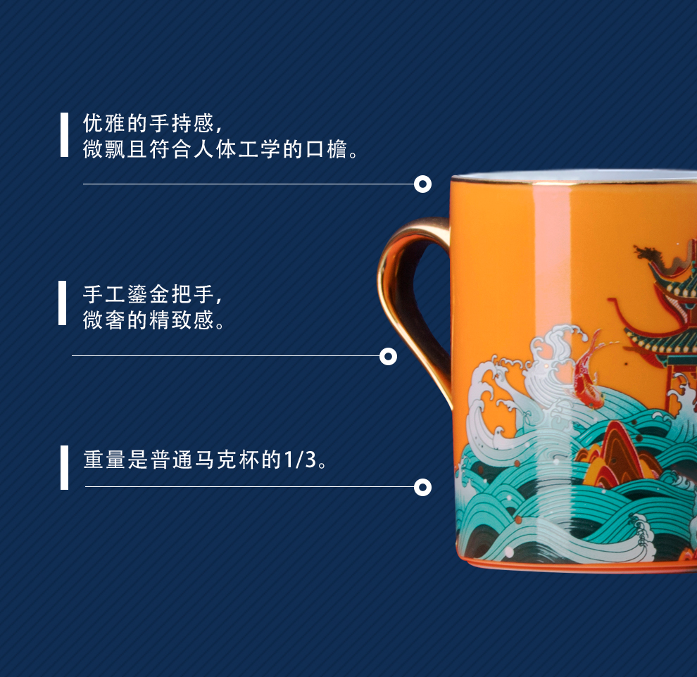 Jingdezhen flagship store of glass ceramics creative mugs new tide couples take teaspoons of) the manual coffee cups