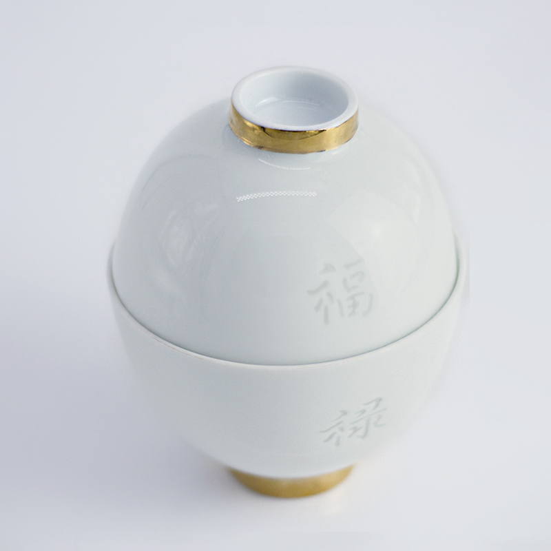 Jingdezhen flagship store to send a ceramic bowls set 2 paint home eat rice bowl Chinese style wedding gift