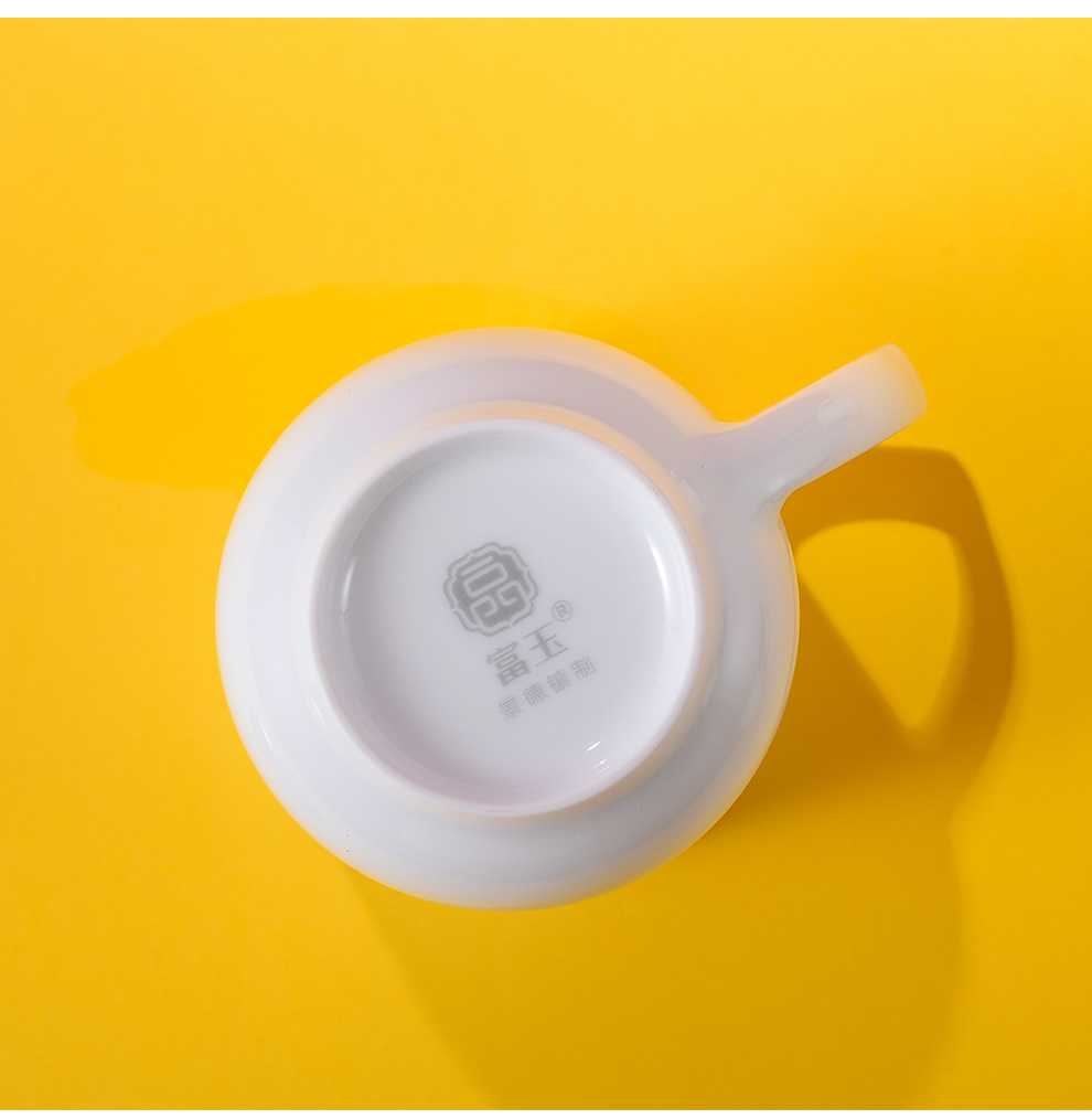 Jingdezhen flagship creative ceramic mugs large capacity domestic children ultimately responds a cup of pure and fresh and contracted can be customized