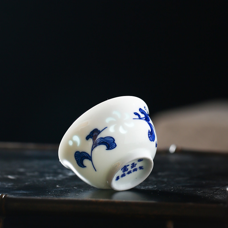 Jingdezhen official store hand - made porcelain and exquisite ceramic kung fu tea set white porcelain teapot teacup