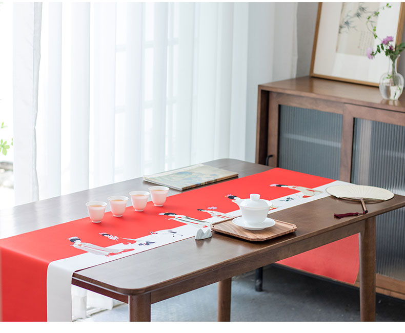 Jingdezhen official flagship store ceramic kung fu tea set with parts tea with tea leaves filter mat mat waterproof tea zero