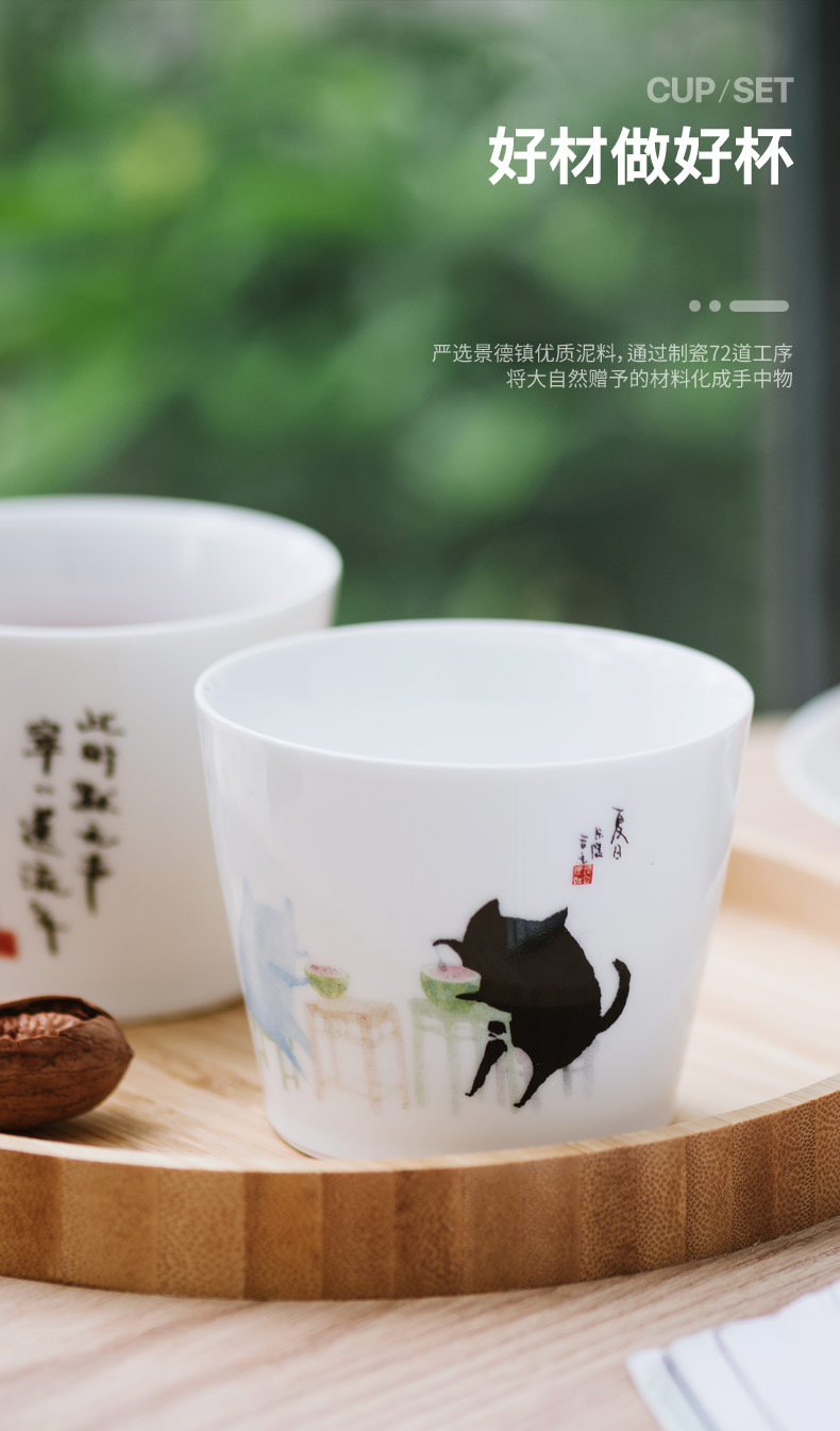 Jingdezhen the original creative design high - capacity cup express cartoon cup coffee mugs
