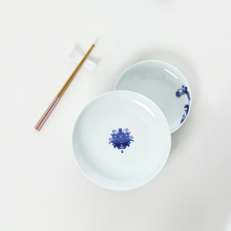 Jingdezhen ceramic a flagship store people food tableware suit Chinese blue and white household eat bowl dish plate of gift boxes