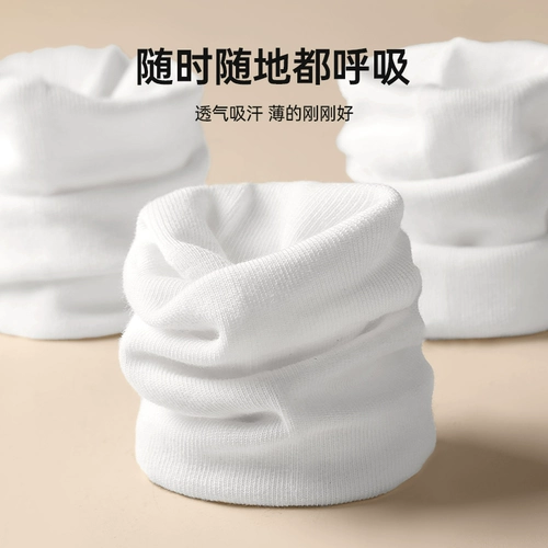 Белые носки, летние дышащие хлопковые гольфы, средней длины, впитывают пот и запах