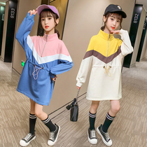 Girls autumn dress 2020 new childrens clothing long sleeve female childrens dress children Foreign style long casual sweater
