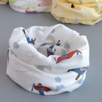 Knitted pure cotton children scarf boy girl girl baby jacket neck full cotton baby cover head scarf windproof neck spring and autumn