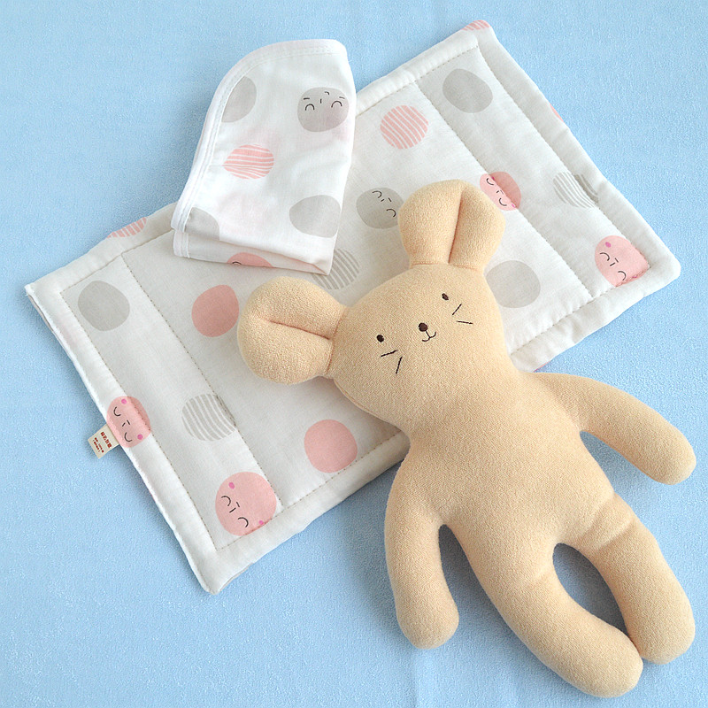 Pure cotton newborn baby thin pillow gauze flat lay low pillow newborn flat sleep anti-spit milk pillow towel baby flat pillow cushion