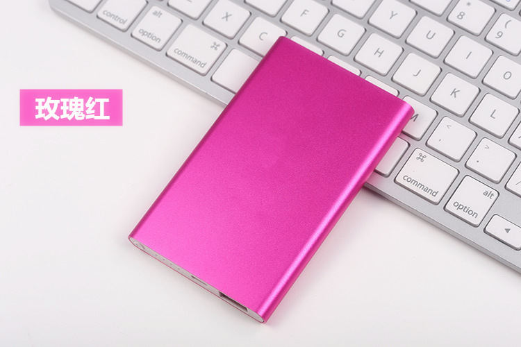 Red / Rose [20000Mah]power bank portable battery enterprise gift customized LOGO Metal ultrathin portable source 20000 mah currency