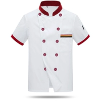 (Кухня Shang) Короткие рукава [белый красный рукав] -sanzhan