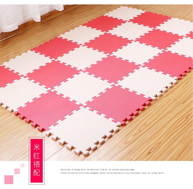 màu Matilda thảm bọt xanh 30 * 1.2cm bé bò mat khâu - Thảm sàn xốp lót sàn