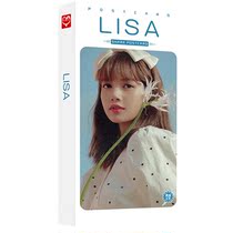 lisa postcard box small card photo bookmark message card Sticker Star surrounding poster student