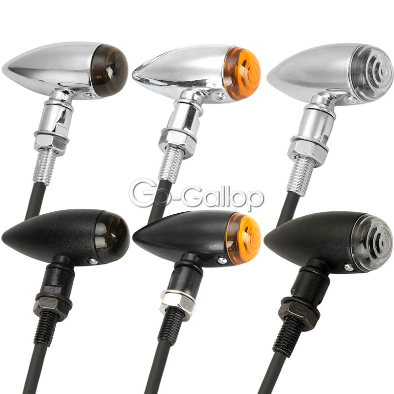 オートバイアクセサリー ハーレー クルーズ プリンスカー 改造 レトロ ブレット メタルシェル コマンド ユニバーサル ターンシグナル イエローライト