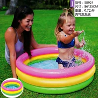 58924+ног насос+5 Цветного шарика/пузырькового дна Детская вода и земля двойное использование