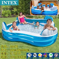 Основанный задний стул бассейн+насос напольный насос Подарочный пакет толстый плоский дно