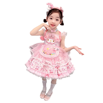 Lolita girls princess dress summer dress childrens birthday summer dress suspender skirt girl Melody clothes