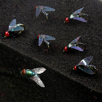 Bionic fly Fly hook Insect bait Horse mouth White bar Luo Feitong kill perch Freshwater Luya bait