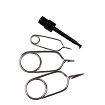 Fly fishing hook clip hair clip Fly fishing fly hook binding tool British neck feather clip Stainless steel material