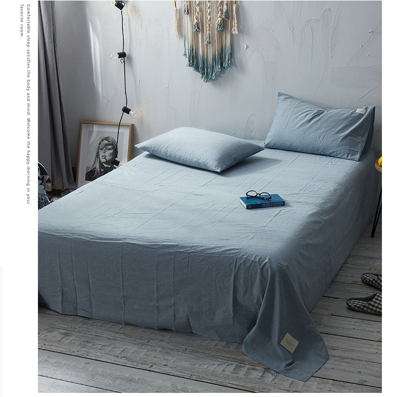 Giặt chăn bông một mảnh 220x240cm Cotton gấp đôi chăn 2.2x2.4 nữ 200 bông 230 - Quilt Covers