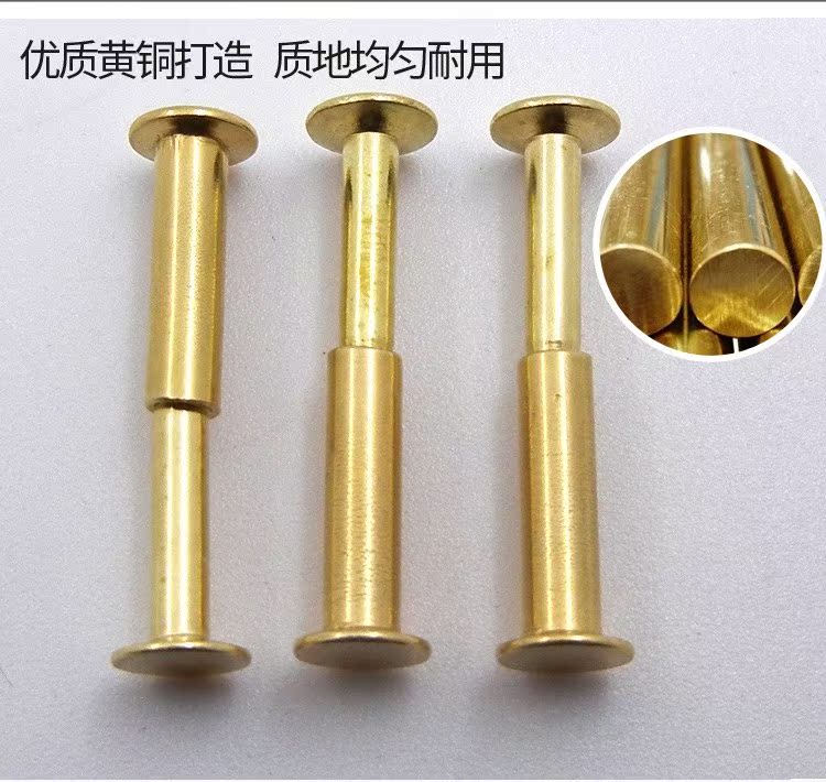 Knife handle rivet shank to lock binding rivet primary-secondary nail flat head countersunk kitchen knife clamp shank nail accessory