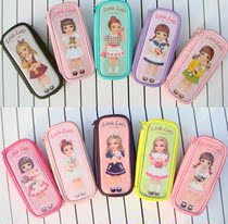 New Korean version of Little lady doll student pen bag stationery box ticket bag storage bag makeup bag