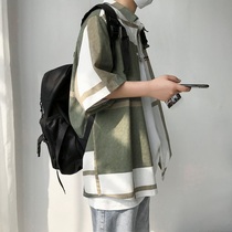 French shirt Womens New 2021 design sense niche salt line Hong Kong flavor retro shirt summer thin short sleeve tide