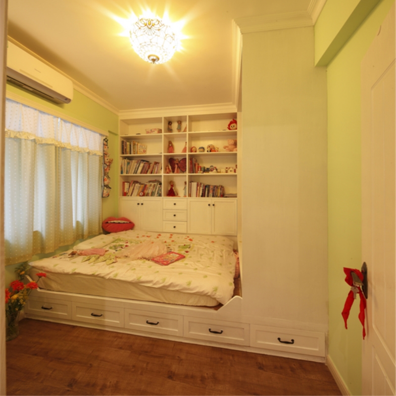 Full house custom tatami bed rice terrace overall wardrobe set as storage ground desk cabinet Shutter Door Balcony Cabinet Bookcase Guangzhou