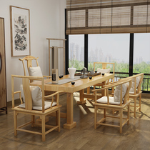 Kung Fu tea Several tea tables and chairs combination Antique simple Kung Fu tea table Retro wood new Chinese tea drinking tea table