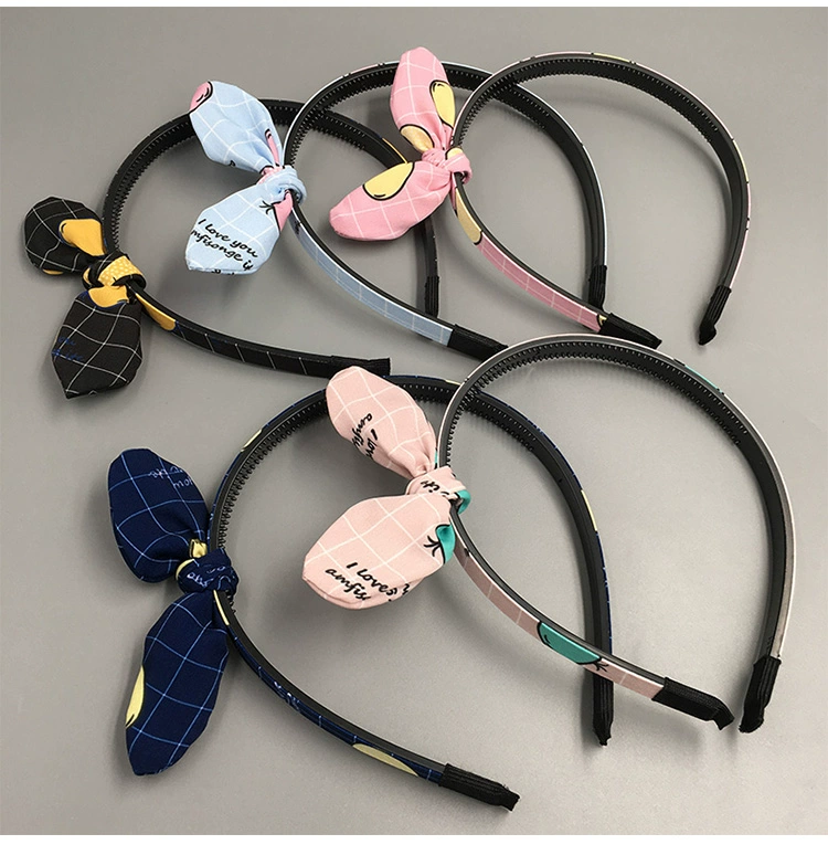 Dễ thương hang đầu bán tai dễ thương mọc lên trẻ em headband cô gái kẹp tóc headband với răng chống trượt phụ kiện tóc kẹp càng cua dài