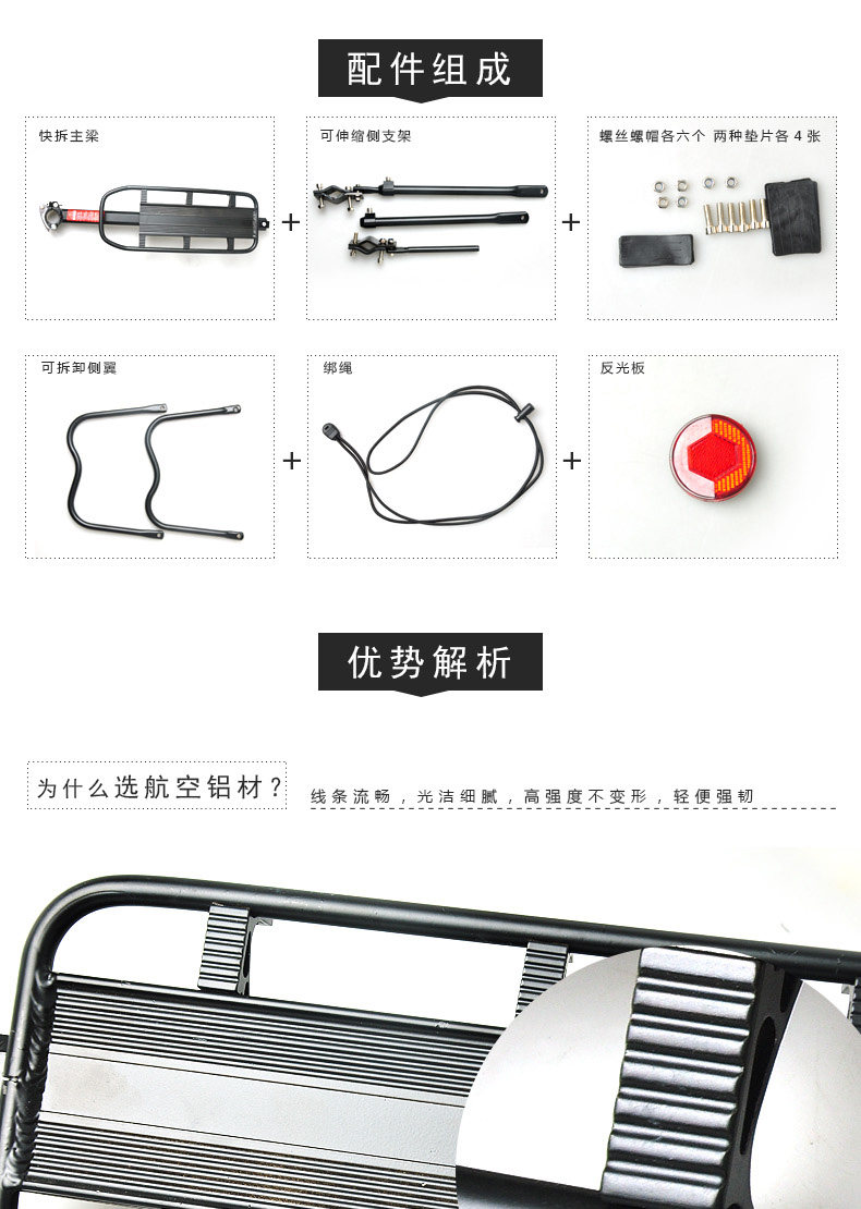 Porte-bagages pour vélo ACACIA - Ref 2411628 Image 9